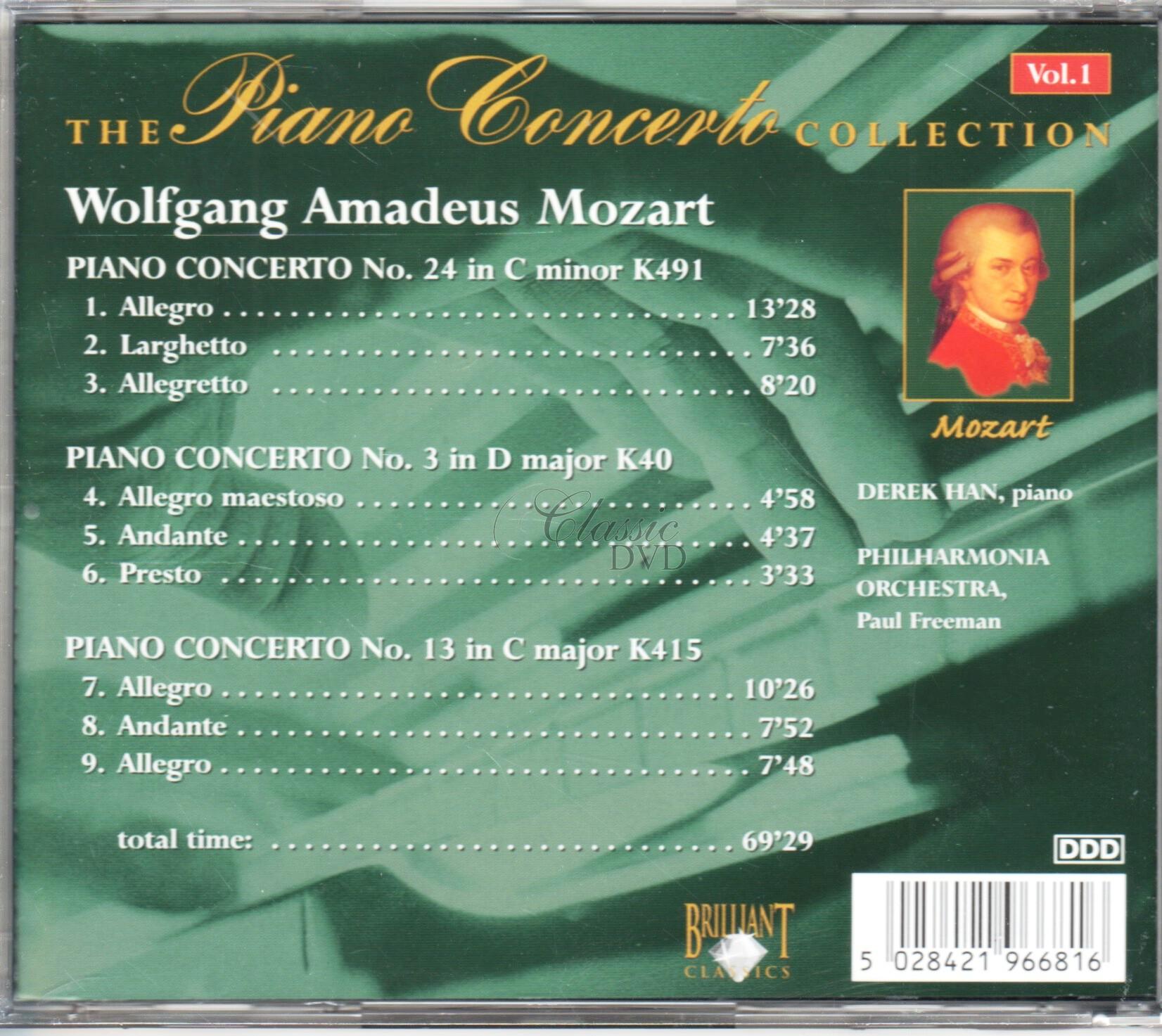 MOZART,W.A.: Piano concertos (CD)