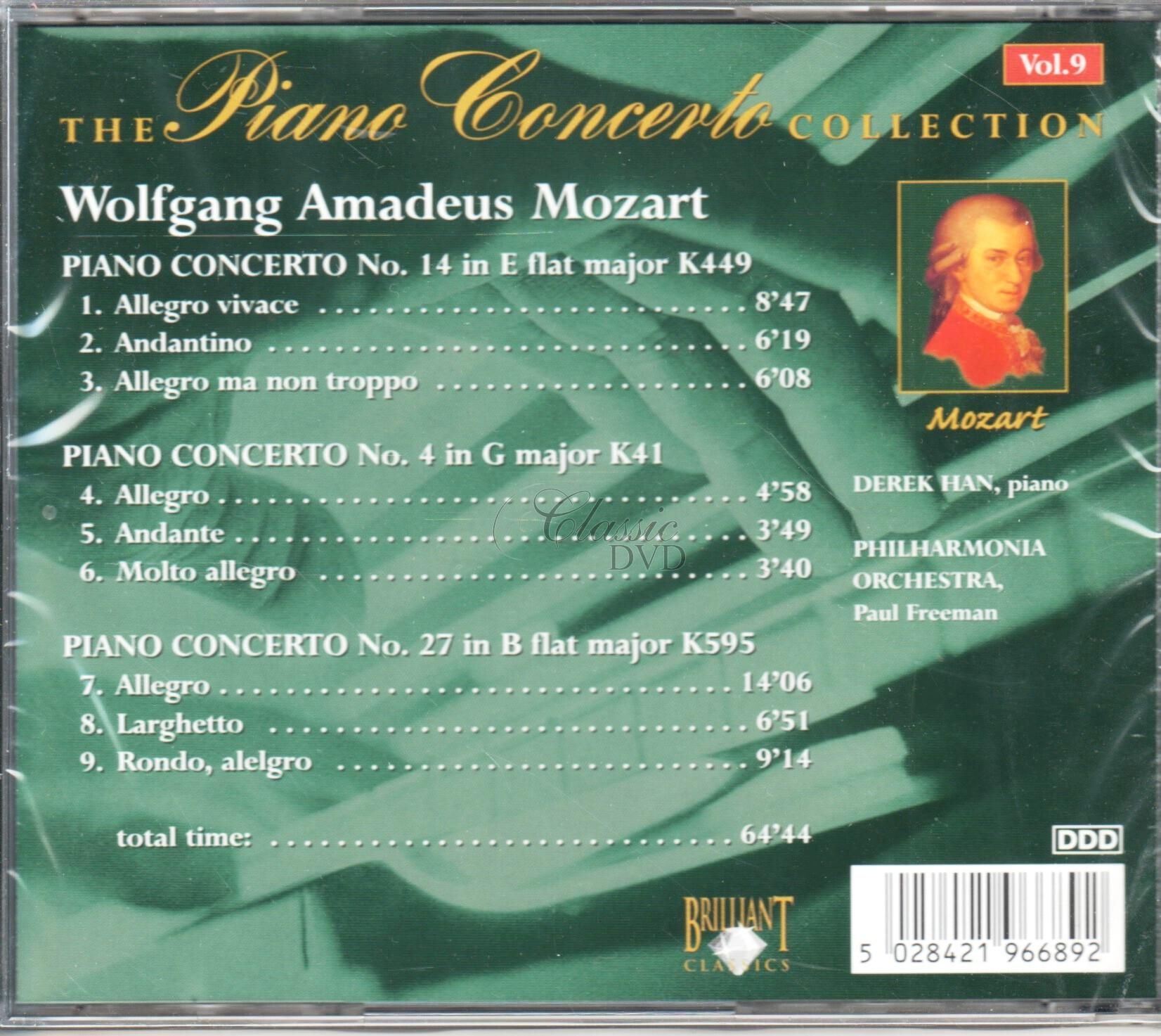 MOZART,W.A.: Piano concertos - Klavírní koncerty 14, 4 & 27 (CD)