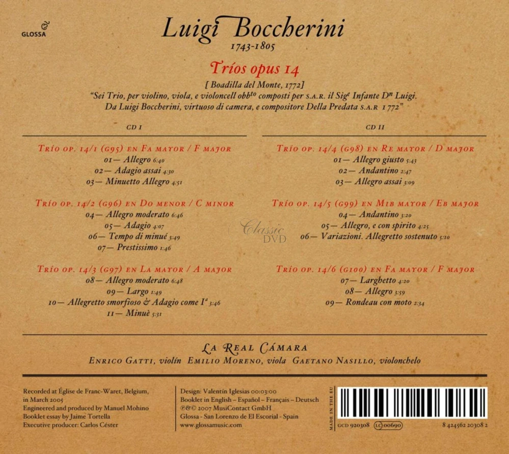 BOCCHERINI EN BOADILLA (2CD)