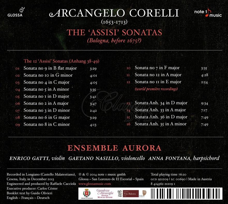 ARCANGELO CORELLI - THE ‘ASSISI’ SONATAS (CD)