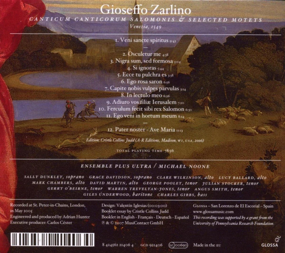 ZARLINO,G.: Canticum Canticorum Salomonis (CD)