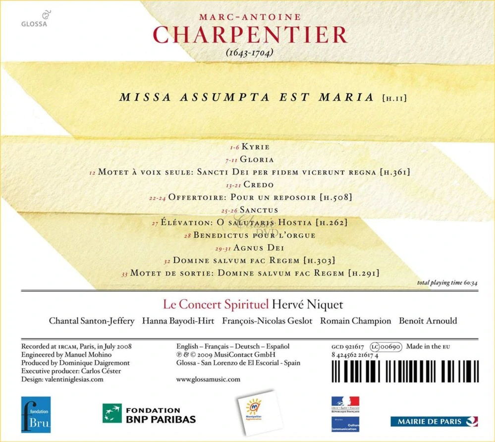 CHARPENTIER,M.: Missa assumpta est Maria (CD)