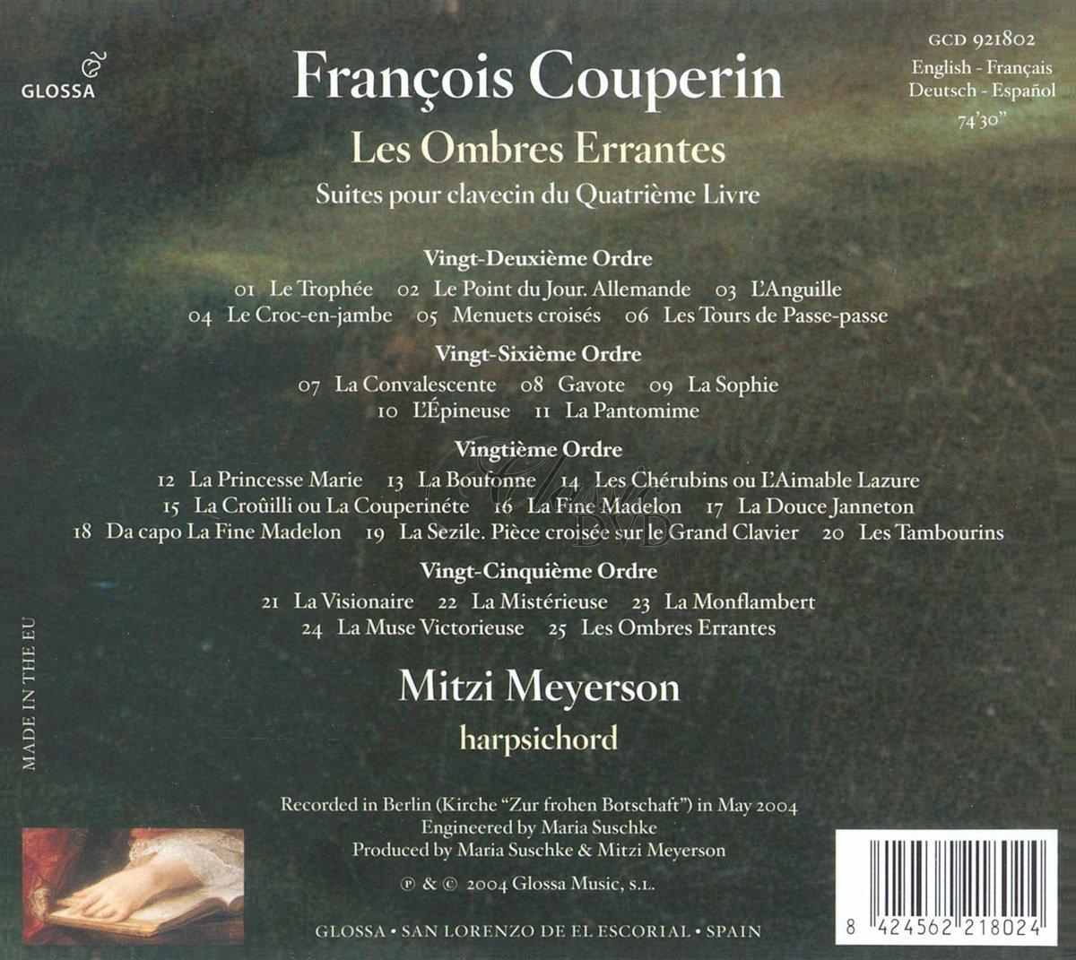 COUPERIN,F.: Suites pour clavecin du Quatrième Livre [Meyerson] (CD)