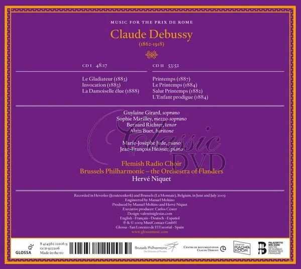 DEBUSSY,C.: Music for the Prix de Rome (2CD)