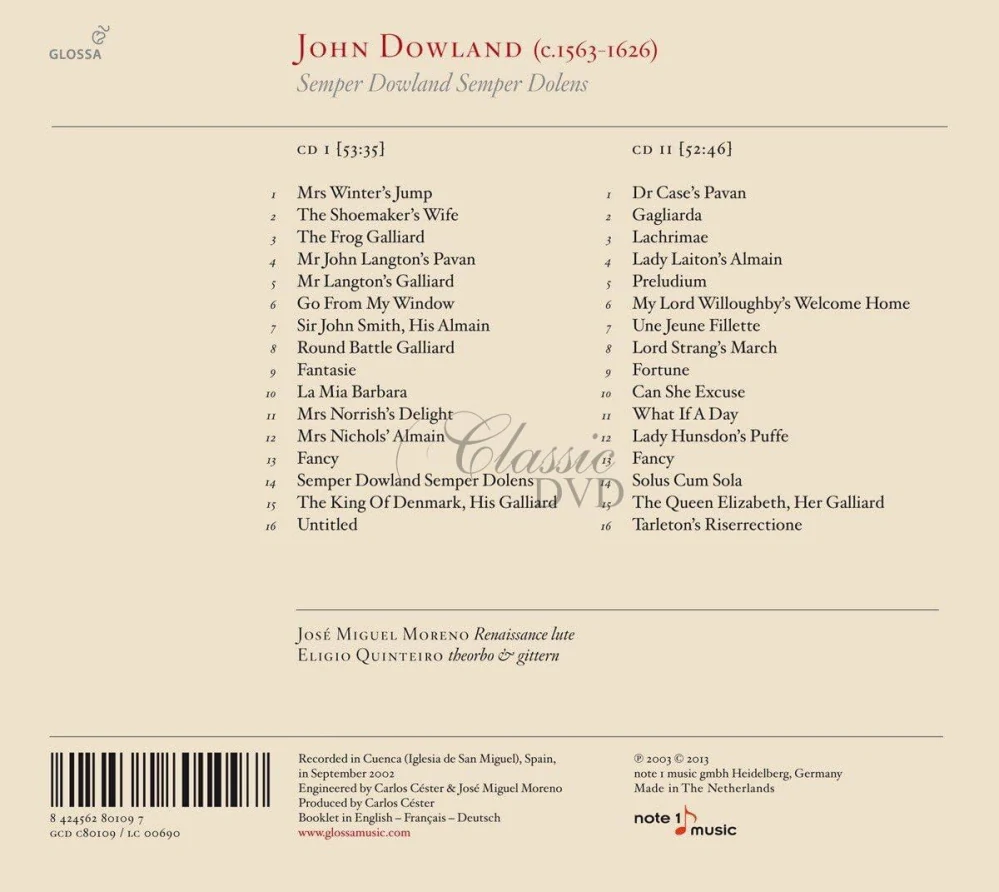 Dowland: Semper Dowland Semper Dolens (2CD)