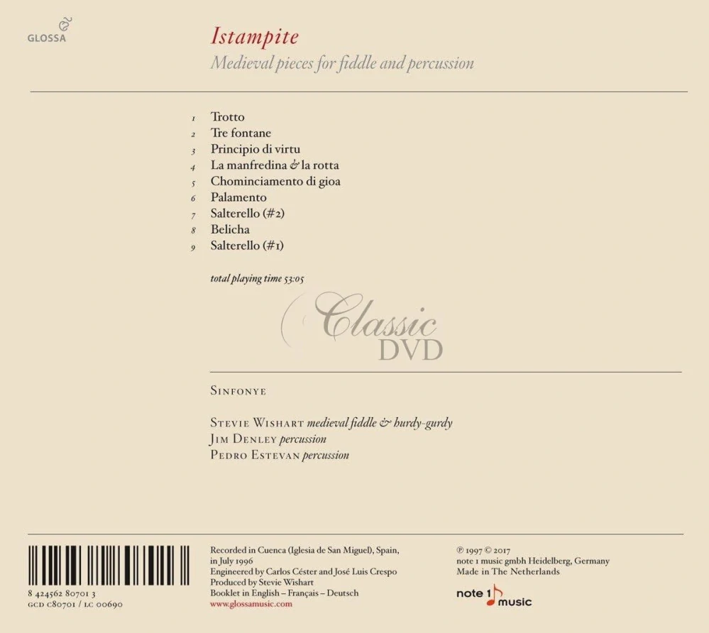 Istampite - Medieval pieces of fiddle and percussion (CD)