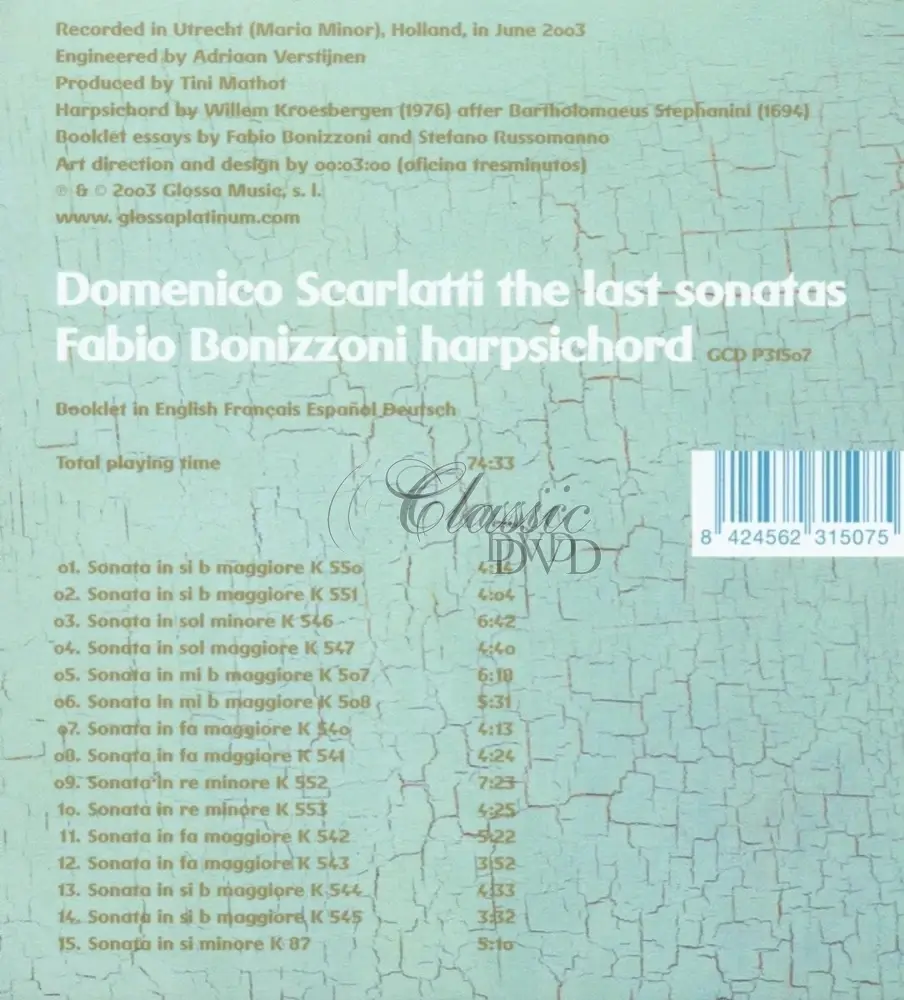 SCARLATTI,D.: The last sonatas (CD)