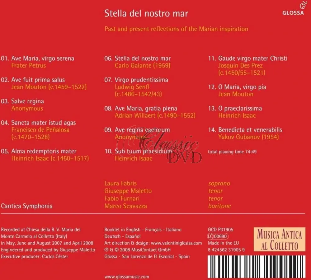 STELLA DEL NOSTRO MAR. Past and present reflections of the Marian inspiration (CD)