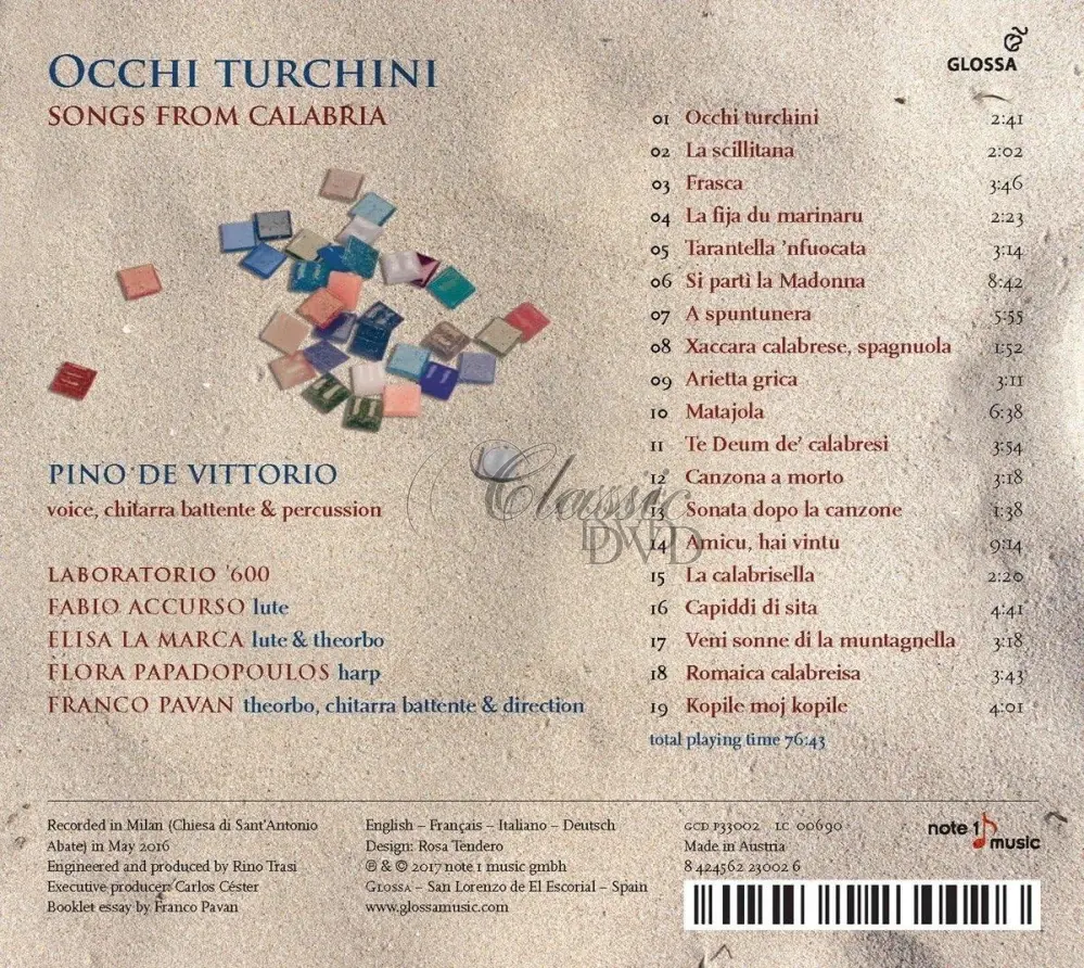 Occhi Turchini - Songs from Calabria (CD)