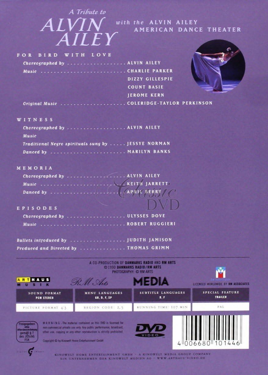 AMERICAN DANCE THEATER: A Tribute to Alvin Ailey (DVD)