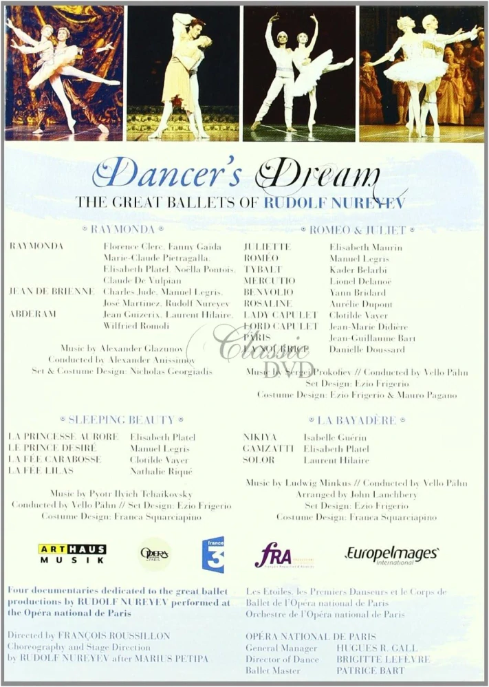 DANCER'S DREAM: The Great Ballets of Rudolf Nureyev (4DVD)