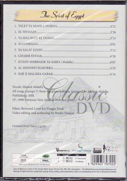 EGYPT: The Spirit Of (DVD)