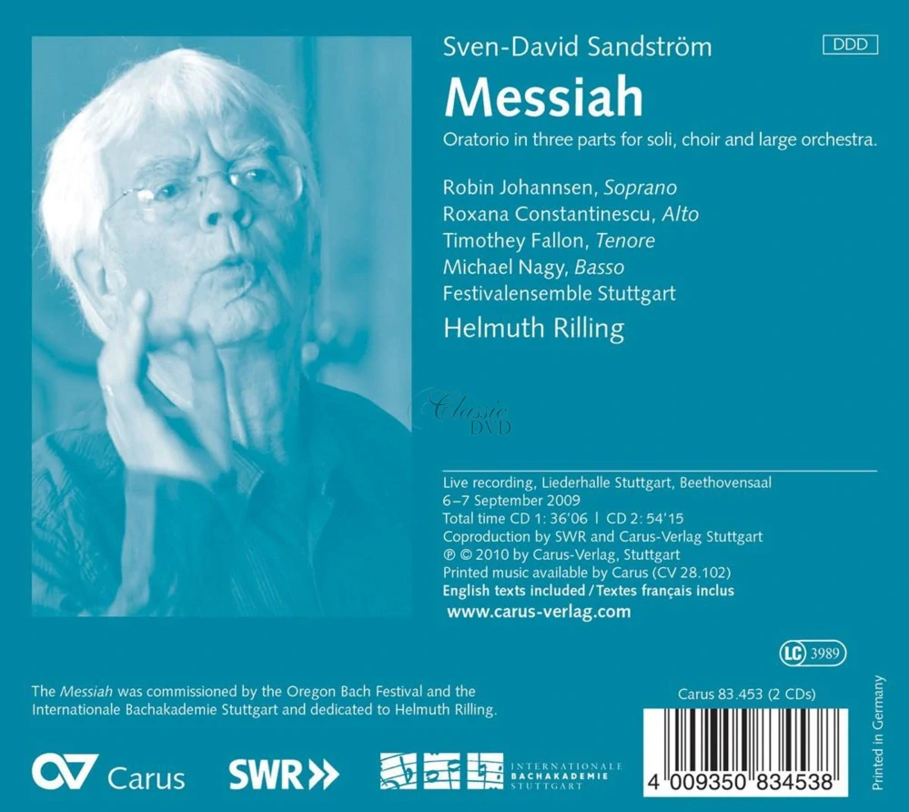 Sven-David Sandström: Messiah (2CD)