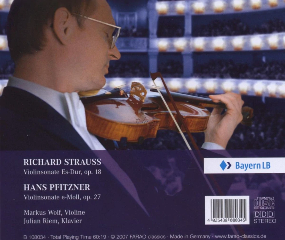Strauss / Pfitzner - Violin Sonatas - Houslové sonáty (CD)