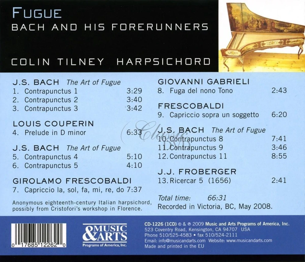 Fugue - Bach and his Forerunners (CD)