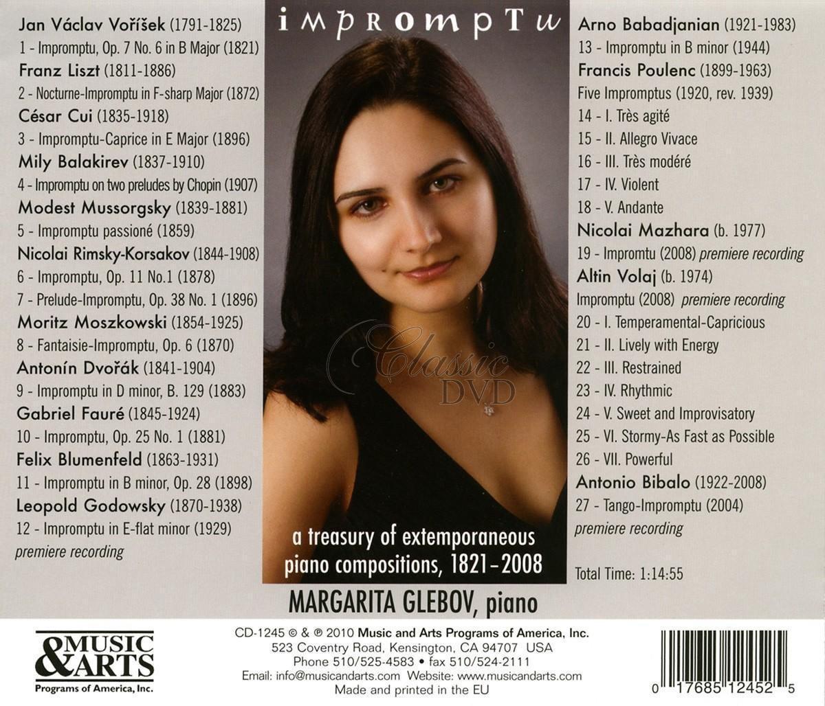 IMPROMPTU: Treasury Of Extemporaneous Piano Compositions, 1821-2008 (CD)