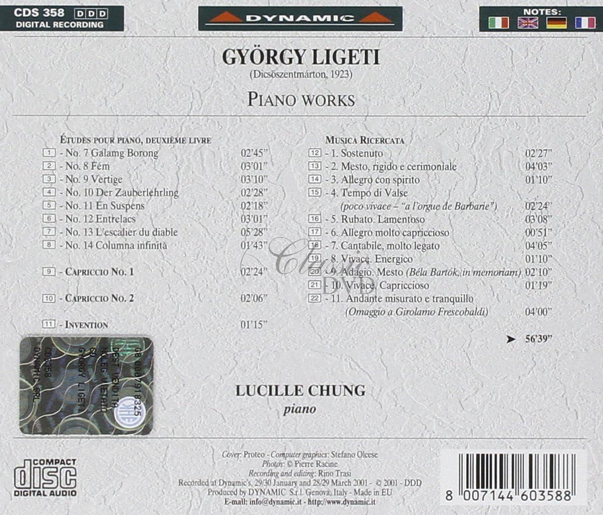 LIGETI,G.: Piano works (CD)