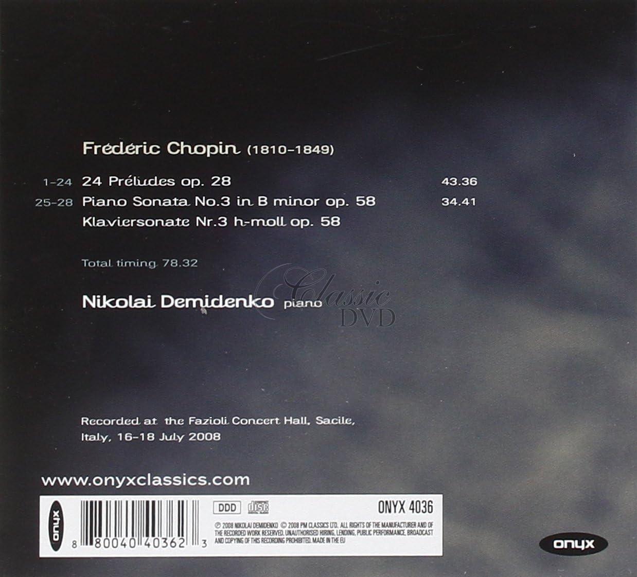 CHOPIN,F.: Chopin Preludes; Sonata No.3 in B minor (CD)