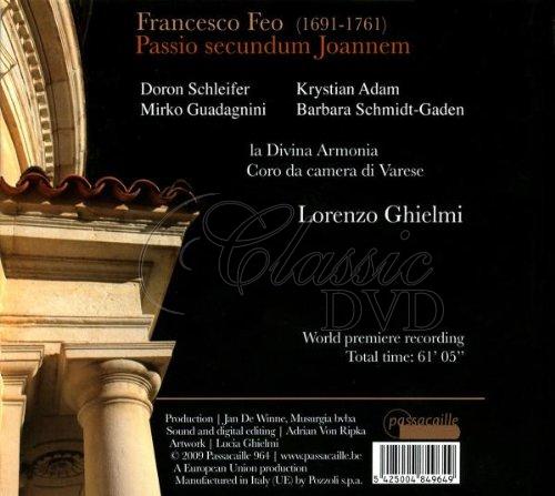 FEO,F.: Passio secundum Joannem. La Divina Armonia (CD)
