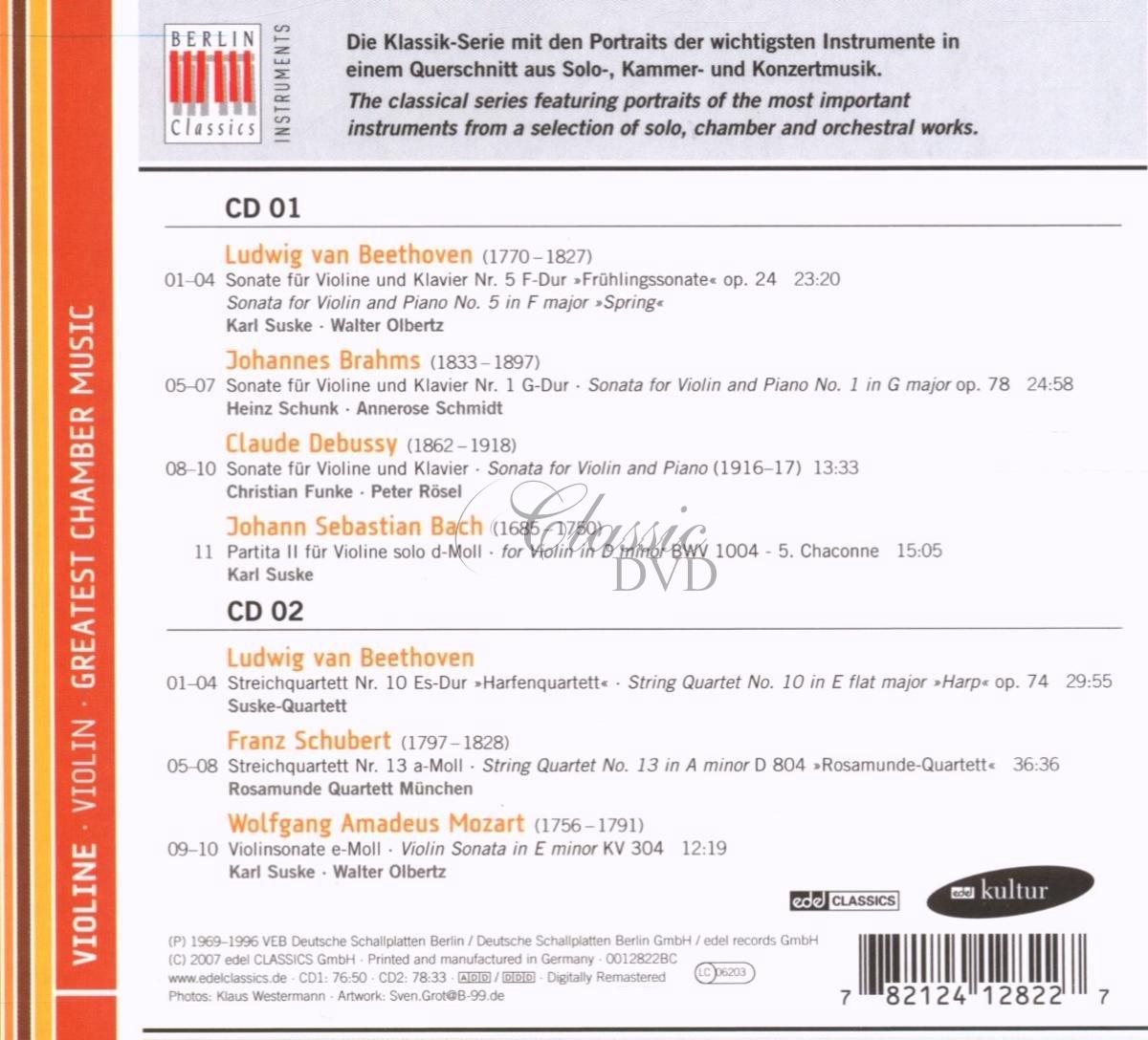 VIOLIN: Greatest Chamber Music (2CD)