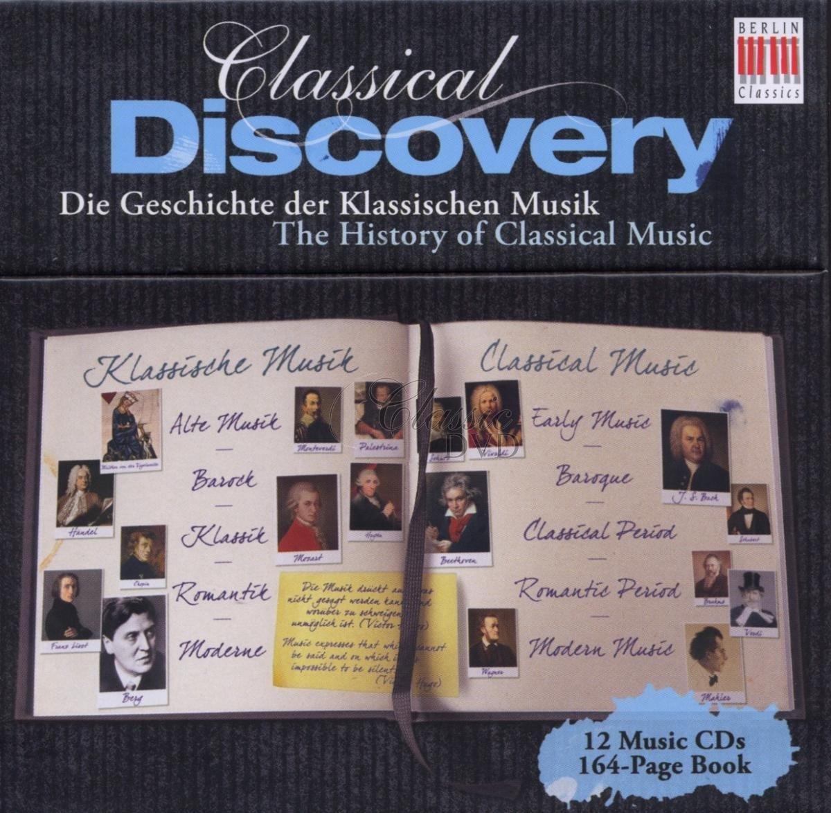 CLASSICAL DISCOVERY Historie klasické hudby DÁRKOVÁ EDICE (12CD + KNIHA 164 STRAN)