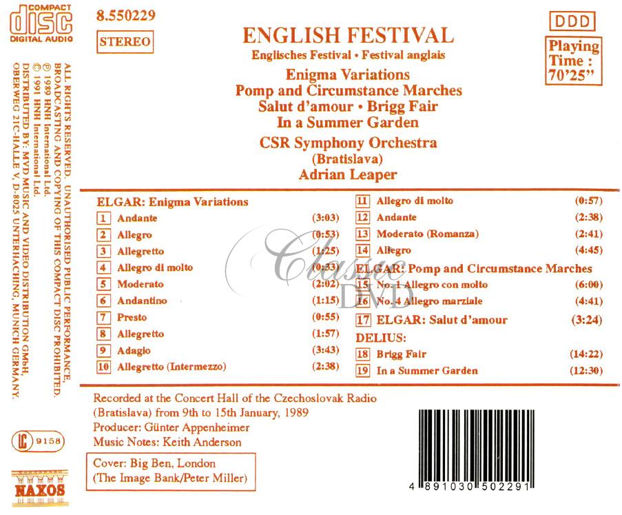 ENGLISH FESTIVAL (CD)