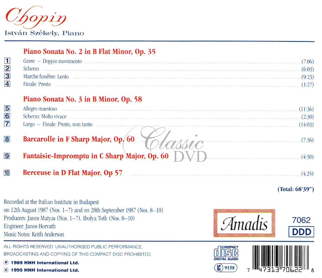 Chopin - Piano Sonatas Nos. 2 and 3 / Barcarolle in F-Sharp Major / Fantasy-Impromptu (CD)