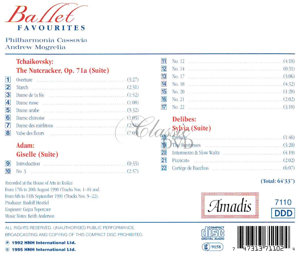 ADAM: Giselle (excerpts) / DELIBES: Sylvia Suite / TCHAIKOVSKY: The Nutcracker Suite (CD)