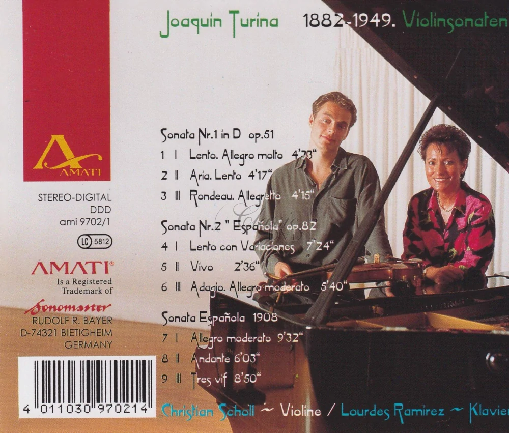 TURINA,J.: Violin Sonatas (CD)