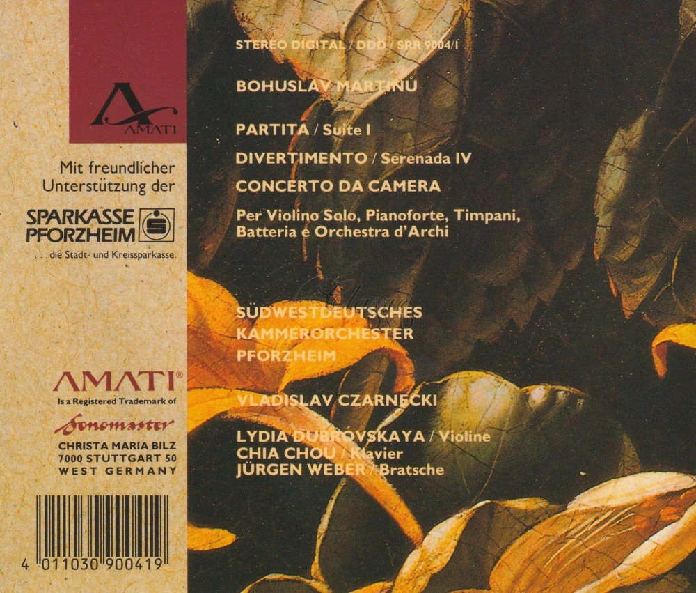 MARTINŮ,B.: Partita / Divertimento (CD)