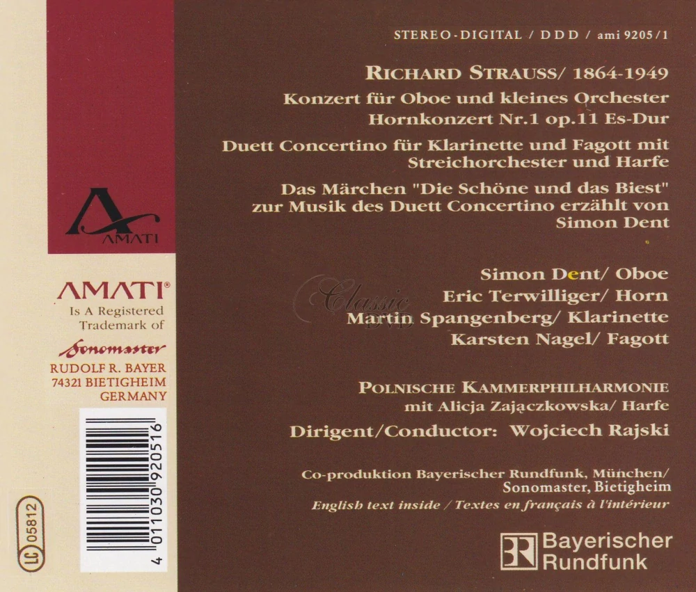 Richard Strauss - Die Schöne und das Biest (CD)