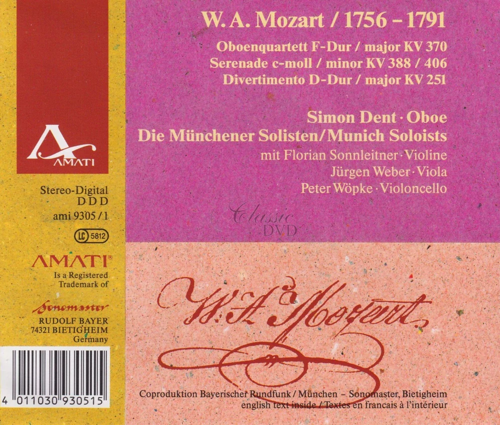 MOZART,W.A.: Mozart & die Oboe (CD)