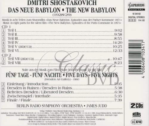 ŠOSTAKOVIČ,D.: Shostakovich - New Babylon, Five Days and Five Nights - Film Music (2CD)