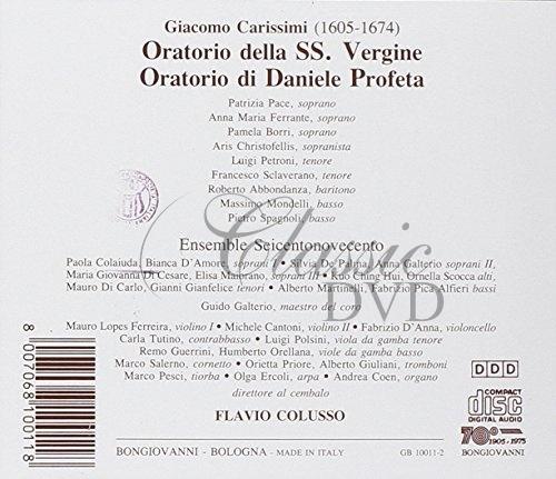 CARISSIMI,J.: Oratorio di Daniele Profeta, Oratorio della SS. Vergine (CD)
