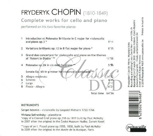 CHOPIN,F.: Complete Works for Cello and Piano (CD)