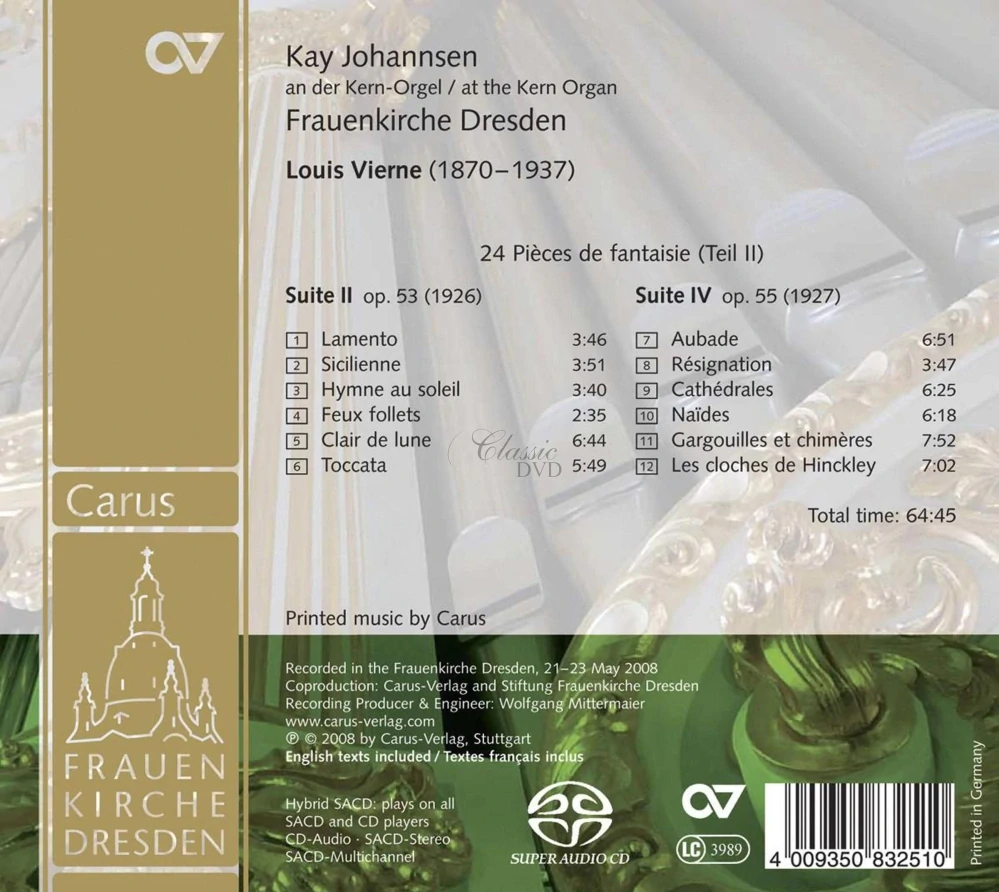 Louis Vierne: Pieces de Fantaisie op. 53 & 55 (SACD)
