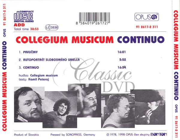 COLLEGIUM MUSICUM: Continuo (CD)