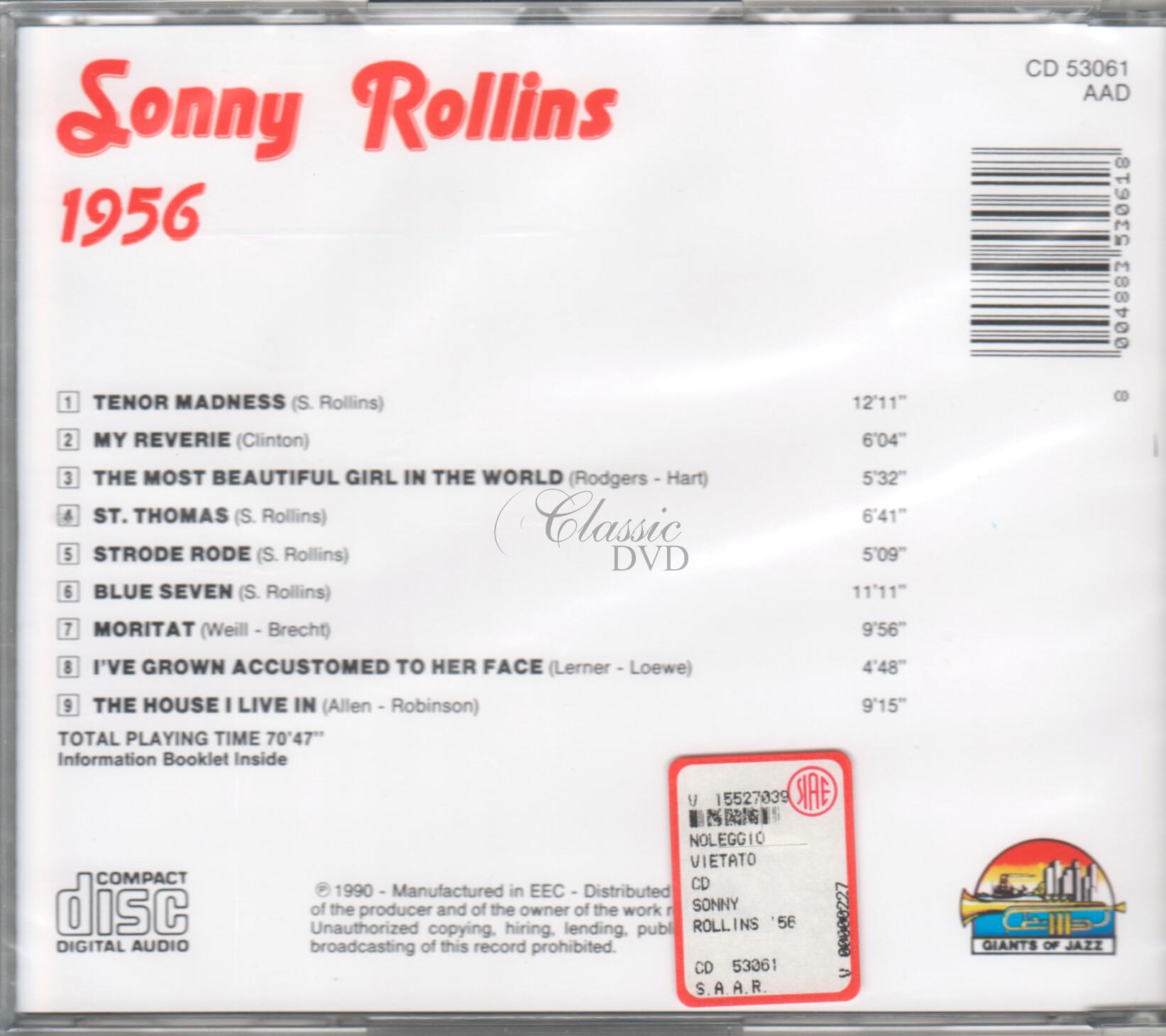 SONNY ROLLINS: Tenor madness 1956 (CD)