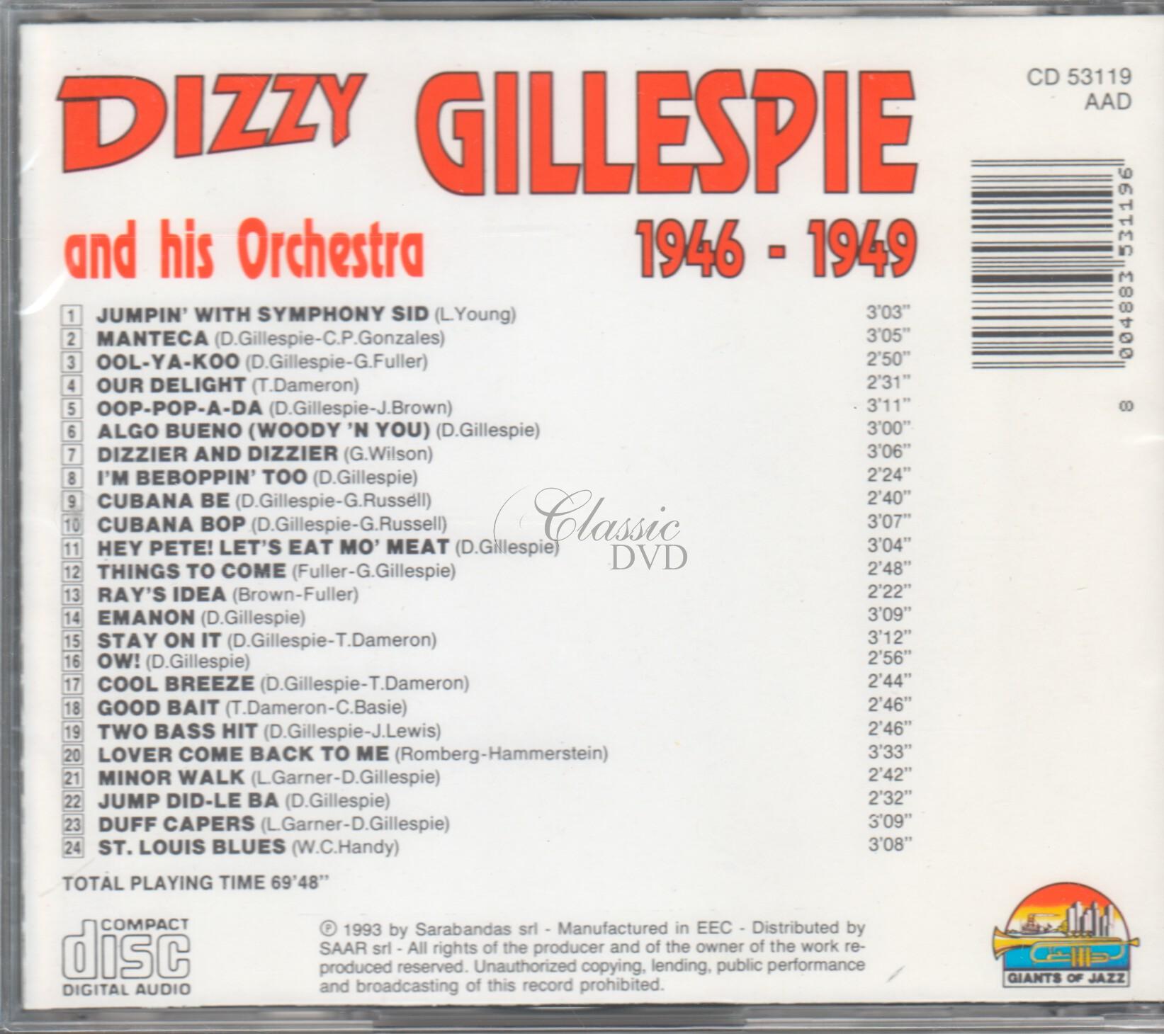 DIZZY GILLESPIE: 1946-49 (CD)