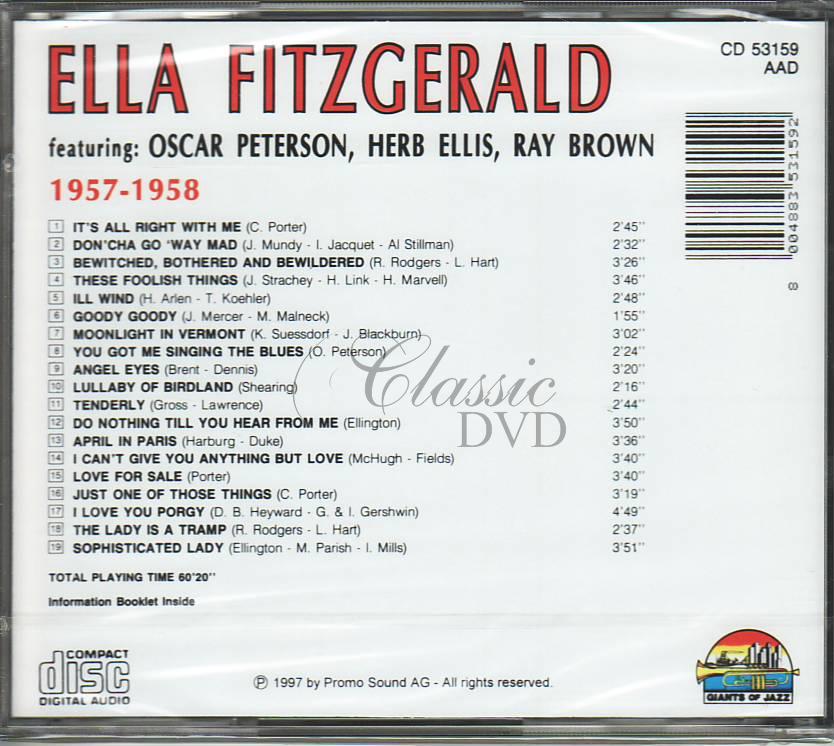 ELLA FITZGERALD: 1957-58 (CD)
