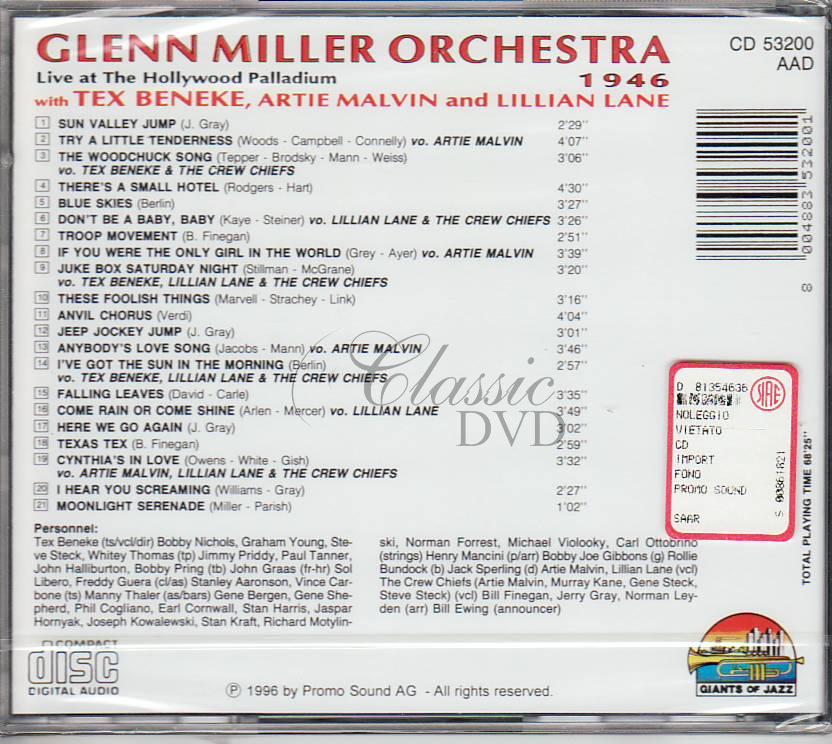 GLENN MILLER ORCHESTRA: Originální nahrávky (CD)