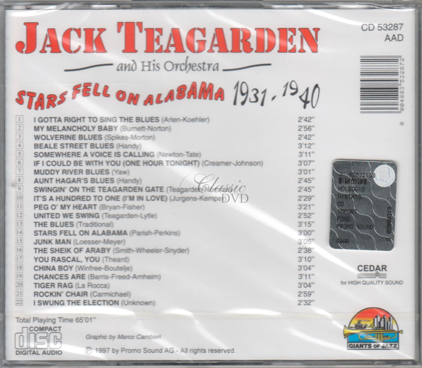 JACK TEAGARDEN: 1931-1940 (CD)