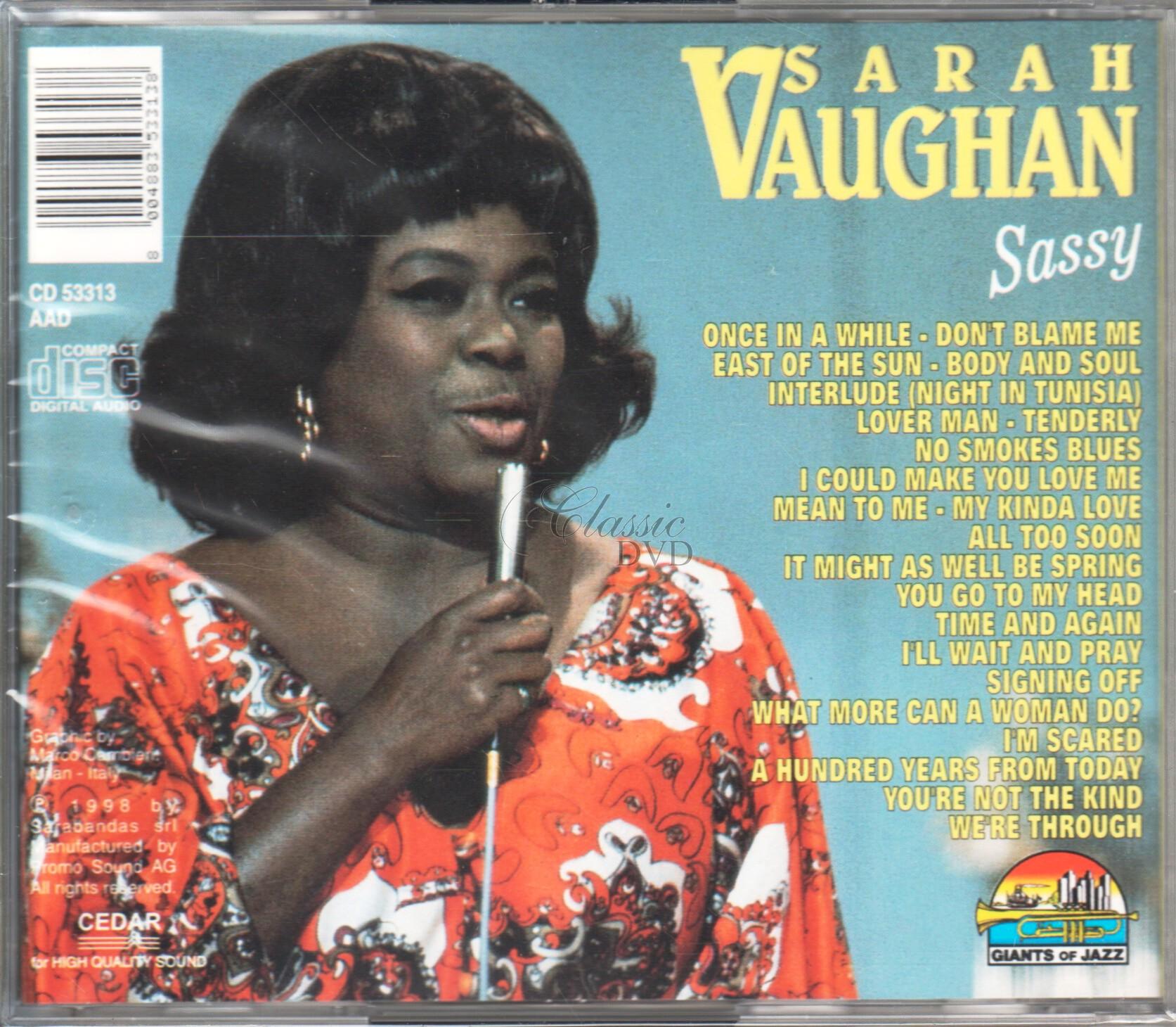 SARAH VAUGHAN: Sassy (CD)