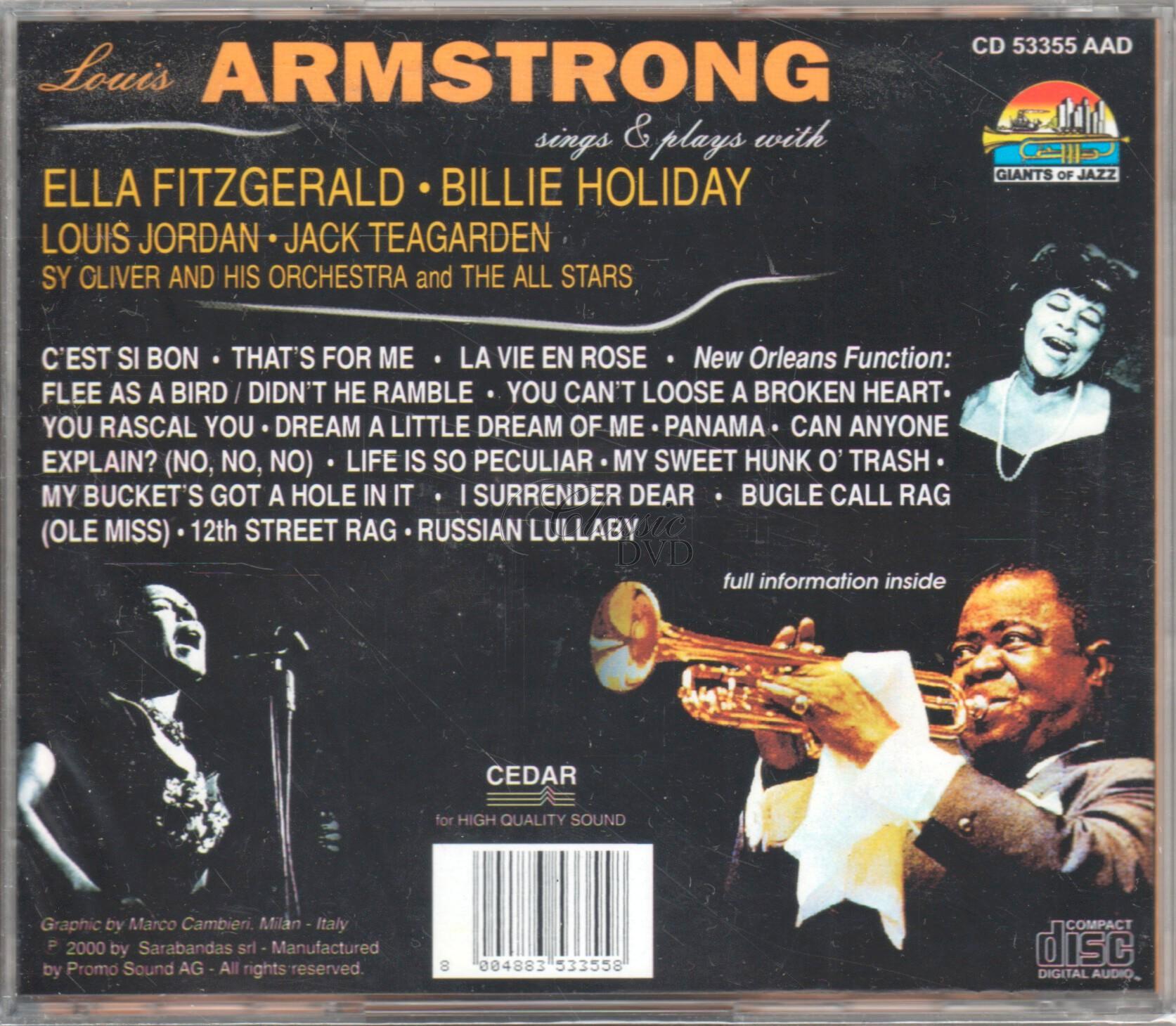 LOUIS ARMSTRONG: Sings & plays - Originální nahrávky (CD)