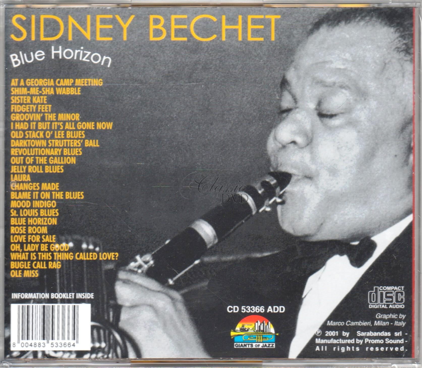 SIDNEY BECHET: Blue Horizon (CD)