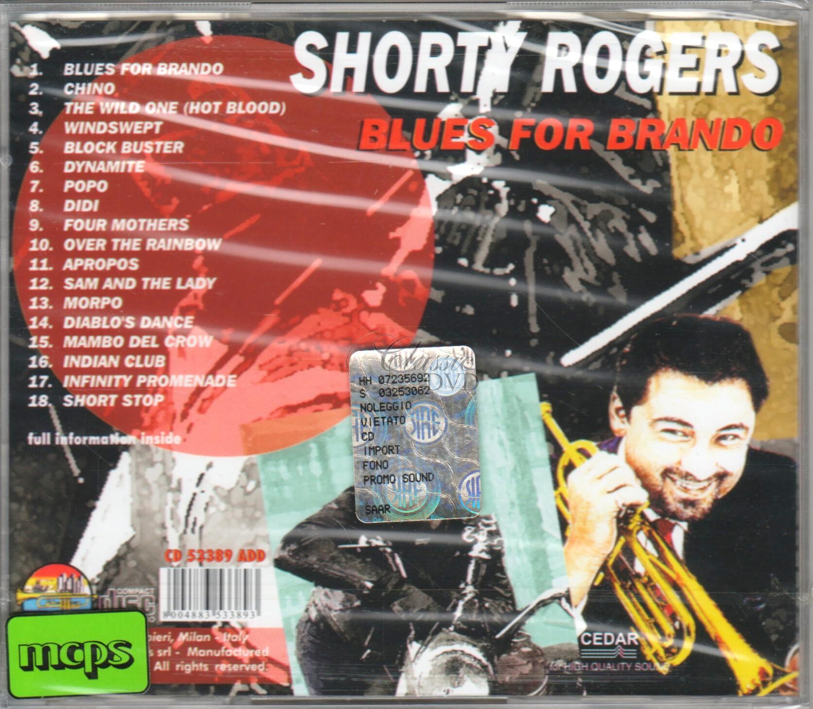 SHORTY ROGERS: Blues for Brando - Originální nahrávky (CD)