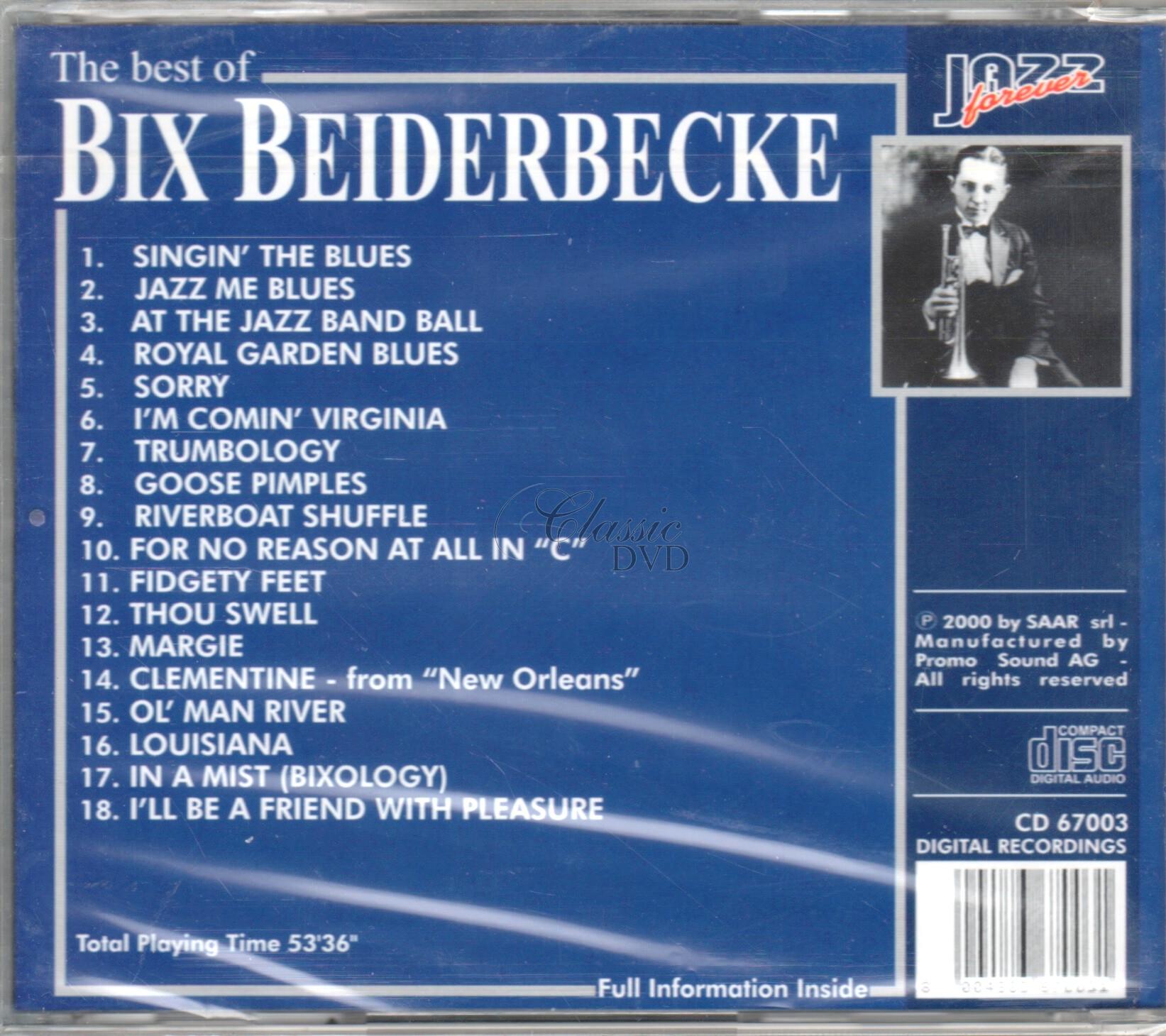 BIX BEIDERBECKE: Best of - Originální nahrávky (CD)
