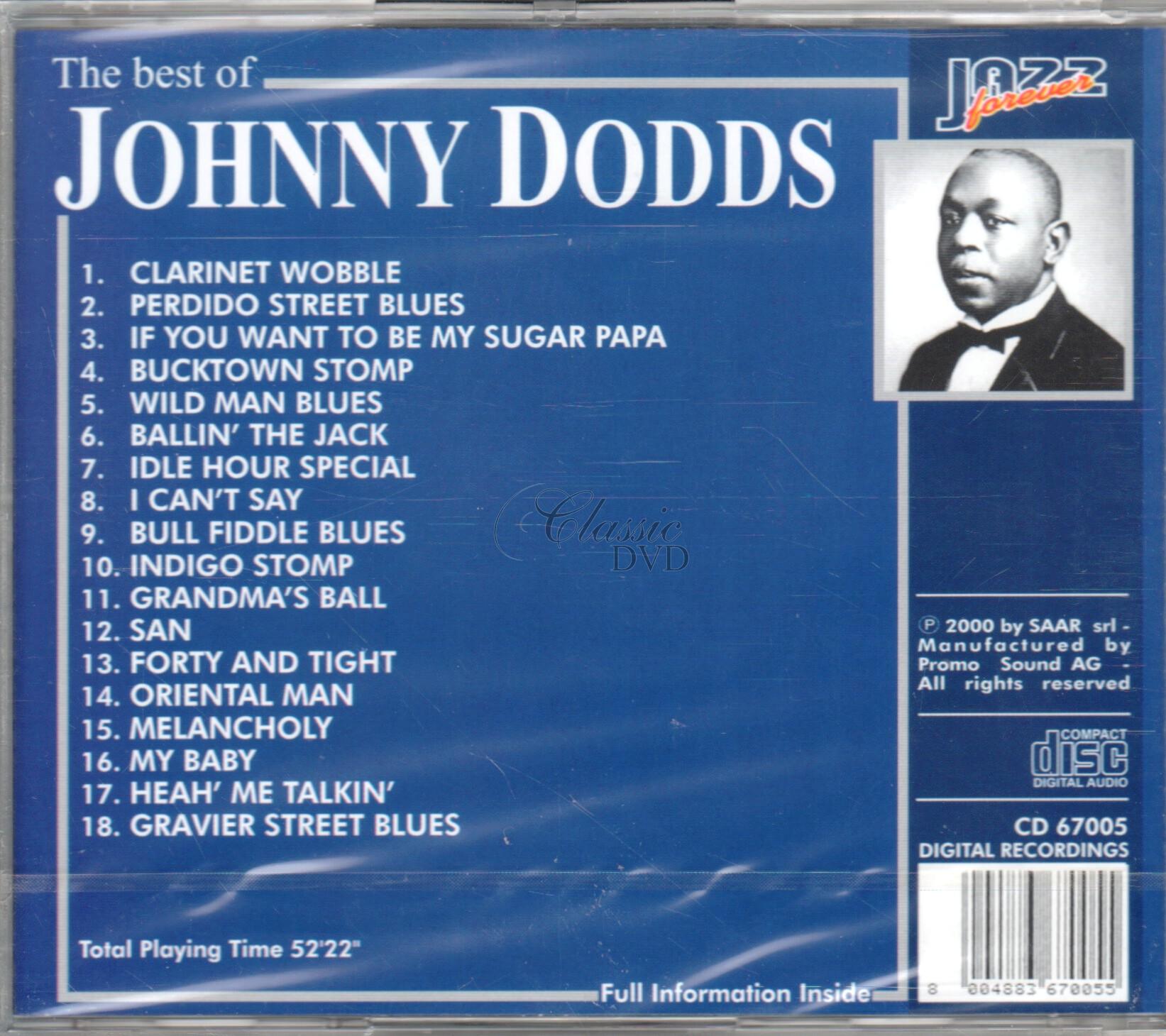 JOHNNY DODDS: The best of - Originální nahrávky (CD)