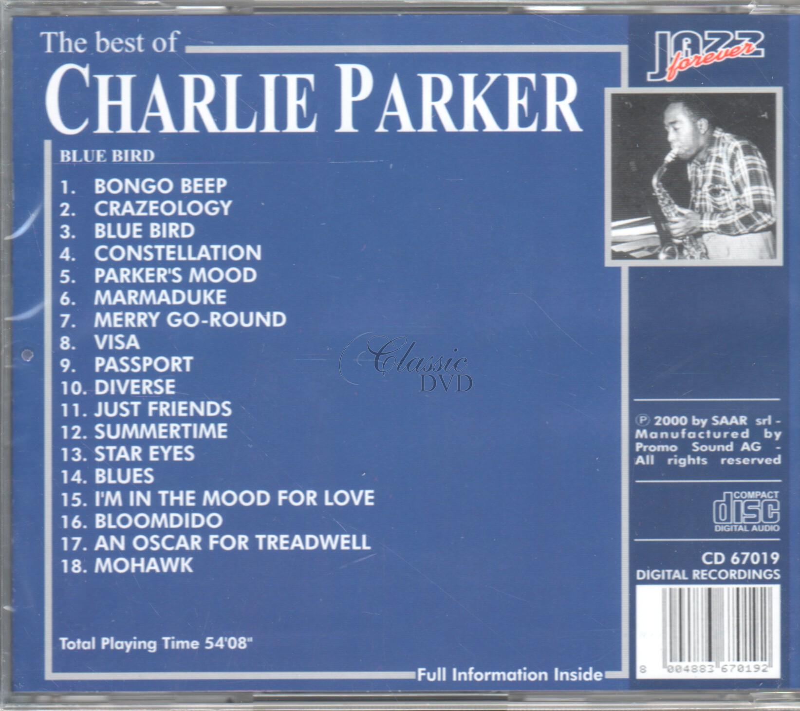 CHARLIE PARKER: The best of - Originální nahrávky (CD)