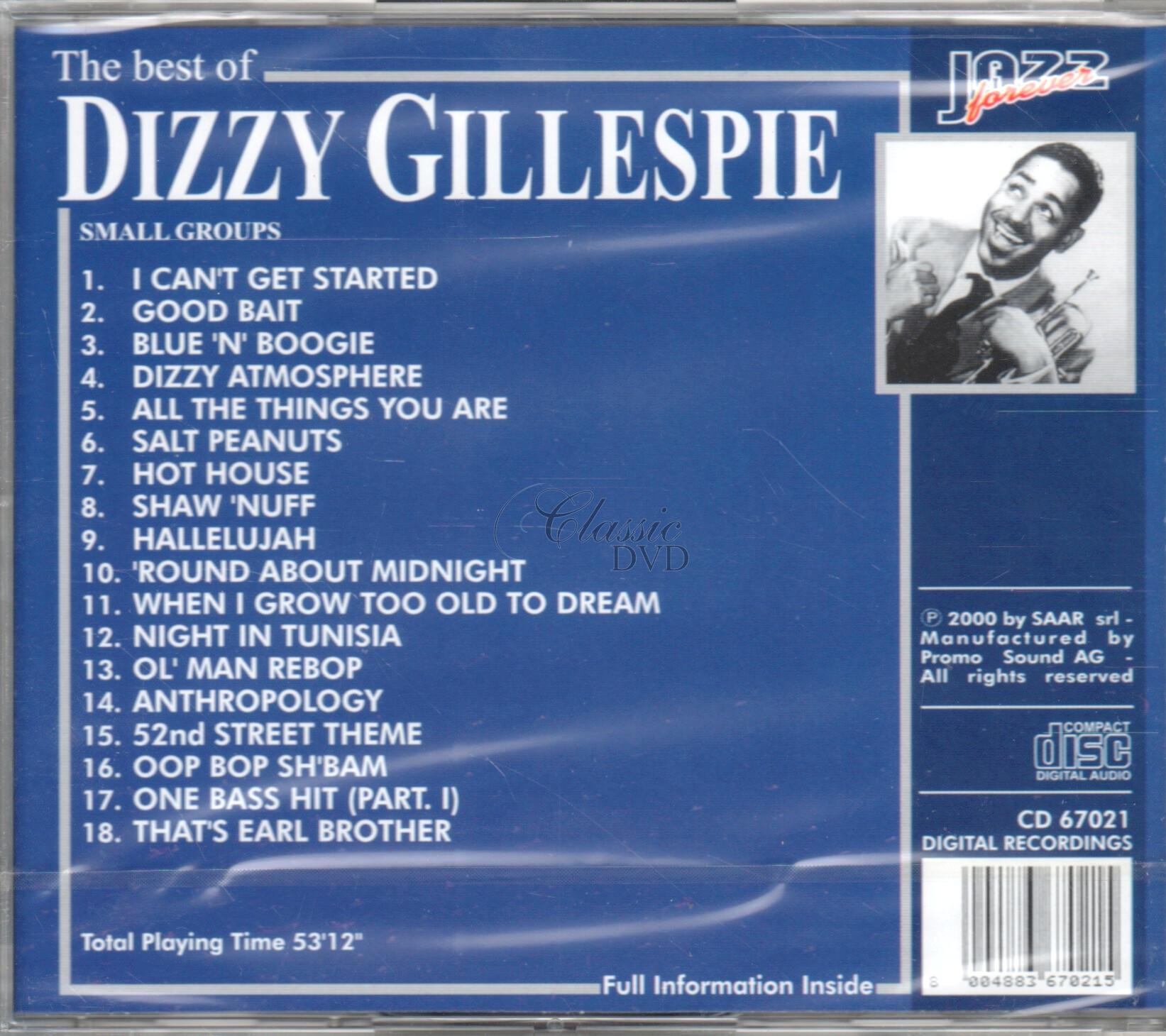 DIZZY GILLESPIE: The best of - Originální nahrávky (CD)